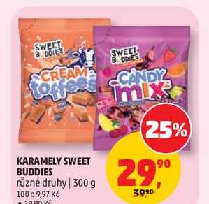 KARAMELY SWEET BUDDIES různé druhy, 300 g