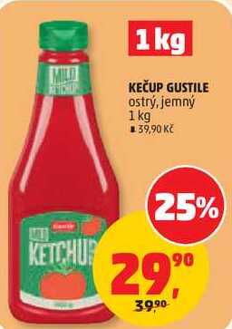 KEČUP GUSTILE ostrý, 1 kg