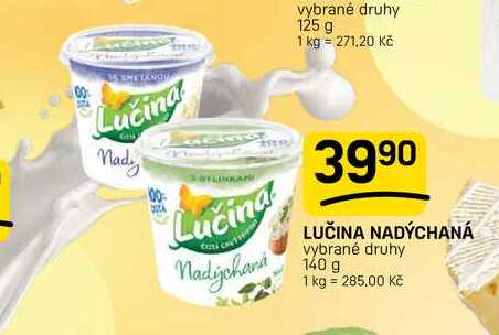 LUČINA NADÝCHANÁ vybrané druhy 140 g