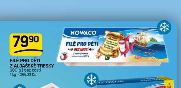 FILÉ PRO DĚTI Z ALJAŠSKÉ TRESKY 300 g | bez kostí