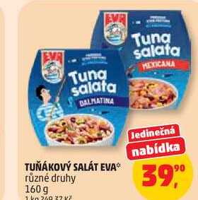 TUŇÁKOVÝ SALÁT EVA různé druhy, 160 g