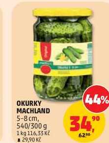 OKURKY MACHLAND 5-8 cm, 540/300 g