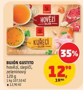 BUJÓN GUSTITO hovězí, slepičí, zeleninový, 120 g