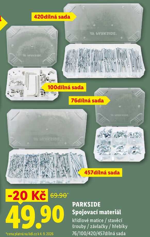 PARKSIDE Spojovací materiál 