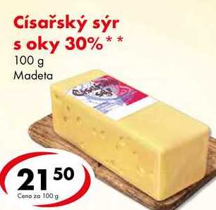 Císařský sýr s oky 30%, 100 g