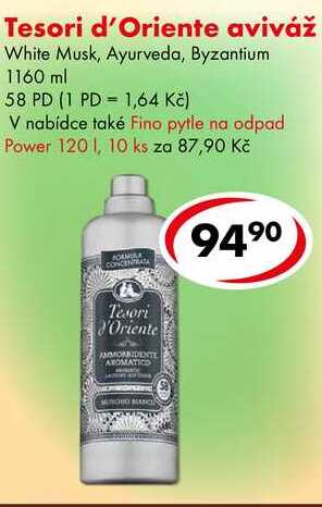 Tesori d'Oriente aviváž, 1160 ml/58 PD