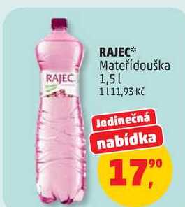 RAJEC Mateřídouška, 1,5 l