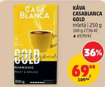 KÁVA CASABLANCA GOLD mletá, 250 g