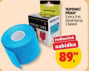 TEJPOVACÍ PÁSKA, 5 cm x 5m, různé barvy, 1 balení