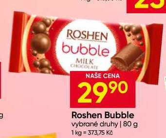 Roshen Bubble vybrané druhy 80 g