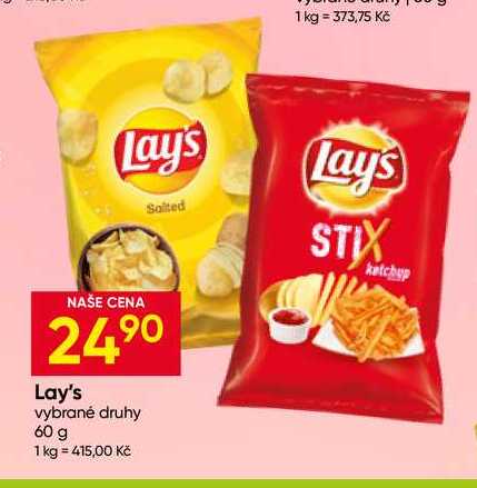 Lay's vybrané druhy 60 g