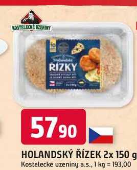 HOLANDSKÝ ŘÍZEK 2x 150 g