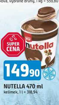 NUTELLA 470 ml kelímek