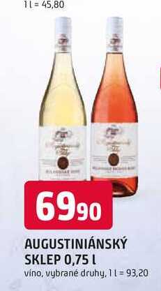 AUGUSTINIÁNSKÝ SKLEP 0,75 L