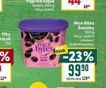 Nice Bites Švestky 500 g 