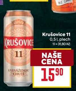Krušovice 11 0,51, plech