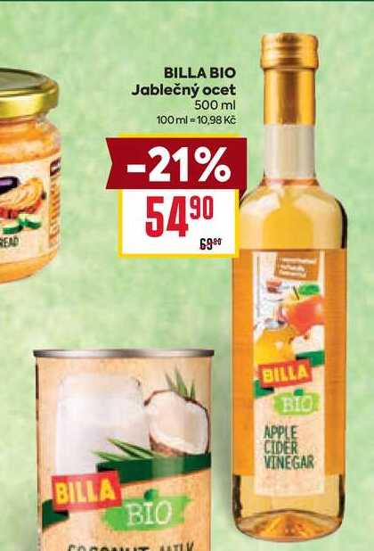 BILLA BIO Jablečný ocet 500 ml