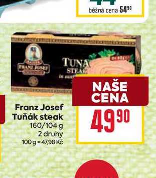 Franz Josef Tuňák steak 160/104 g 