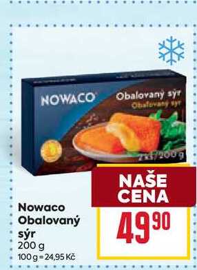 Nowaco Obalovaný sýr 200 g
