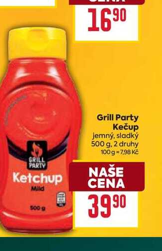 Grill Party Kečup jemný, sladký 500 g