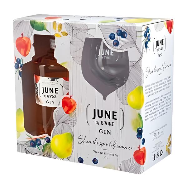 Premier Wines June Peche + sklenice (dárkové balení)