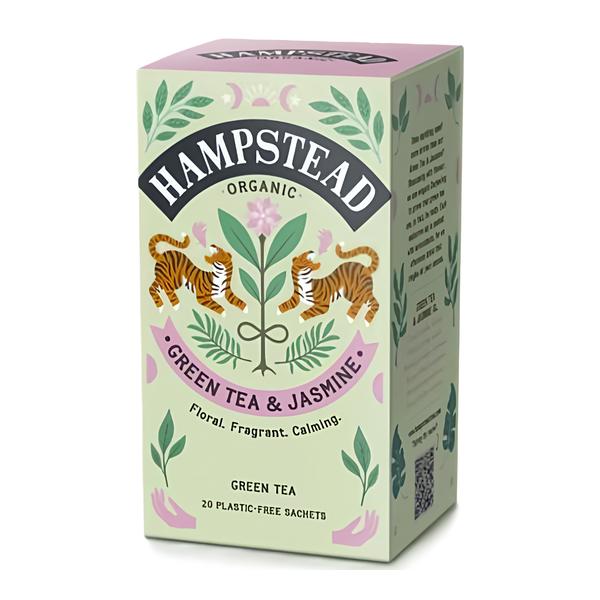 Hampstead Tea BIO zelený čaj s jasmínem a bergamotem 20ks