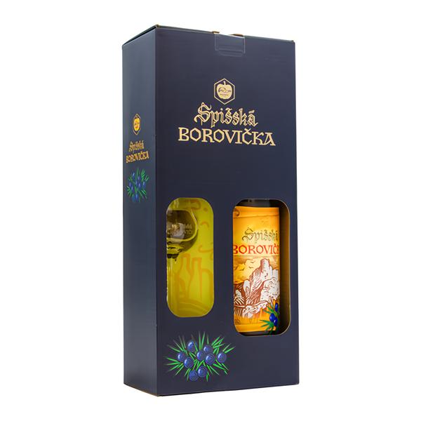 Spišská Borovička 38% 700 ml + sklo
