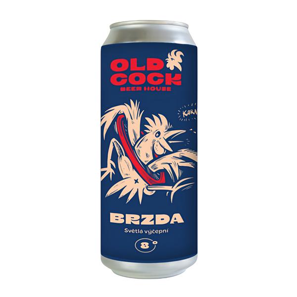 Old Cock Brzda 8°, plech