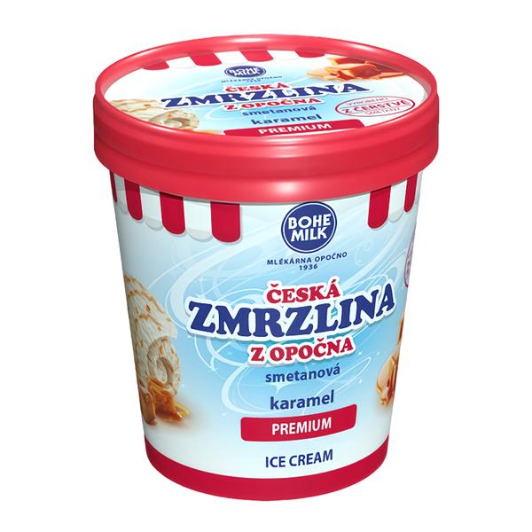 Bohemilk Premium Česká zmrzlina z Opočna Karamel