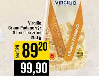 Virgilio Grana Padano sýr 10 měsíců zrání 200 g