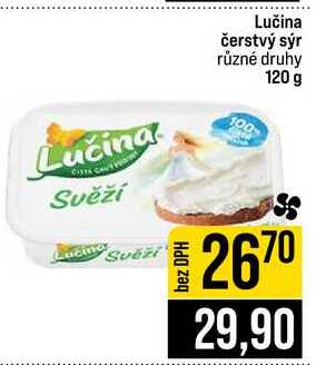Lučina čerstvý sýr různé druhy 120 g