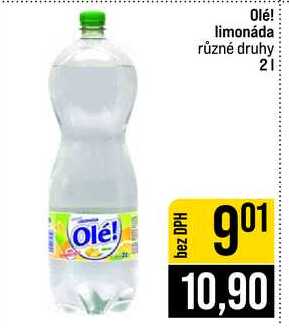 Olé! limonáda různé druhy 2l