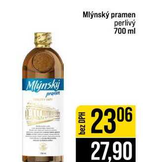 Mlýnský pramen perlivý 700 ml 