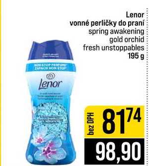Lenor vonné perličky do praní spring awakening gold orchid fresh unstoppables 195 g 