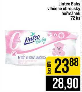 Linteo Baby vlhčené ubrousky heřmánek 72 ks