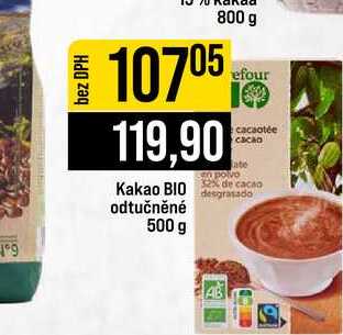 Kakao BIO odtučněné 500 g