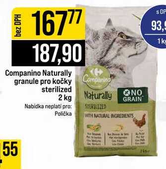Companino Naturally granule pro kočky 2 kg 