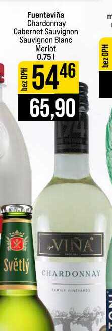 Fuenteviña Chardonnay Cabernet Sauvignon Sauvignon Blanc Merlot 0,75l
