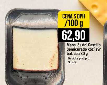 Marqués del Castillo Semicurado kozí sýr bal. cca 80 g 100g
