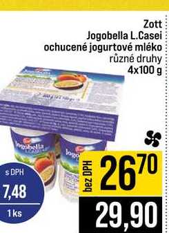 Zott Jogobella L.Casei ochucené jogurtové mléko různé druhy 4x100 g