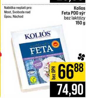 Kolios Feta PDO sýr bez laktózy 150 g 