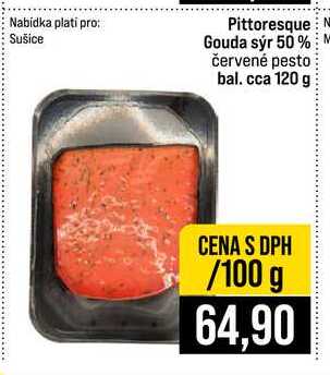Pittoresque Gouda sýr 50% červené pesto bal. cca 120 g