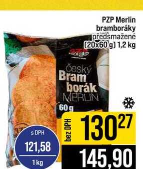 PZP Merlin bramboráky předsmažené (20x60 g) 1,2 kg
