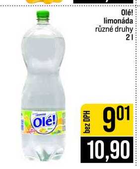 Olé! limonáda různé druhy 2l