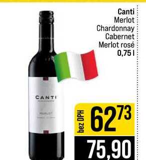 Canti Merlot Chardonnay Cabernet Merlot rosé 0,75l