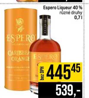Espero Liqueur 40% různé druhy 0,7l