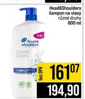 Head&Shoulders šampon na vlasy různé druhy 800 ml 