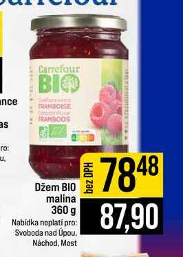 Džem BIO malina 360 g