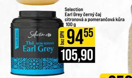 Selection Earl Grey černý čaj citronová a pomerančová kůra 100 g