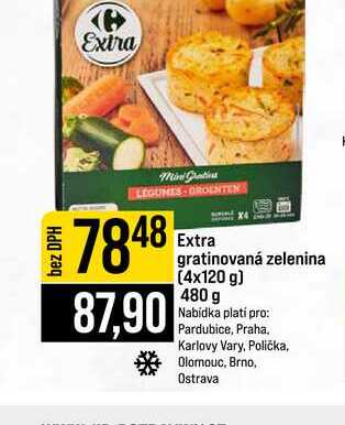 Extra gratinovaná zelenina (4x120 g) 480 g